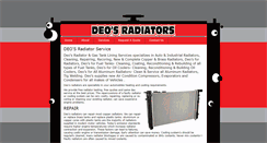 Desktop Screenshot of deoradiators.com